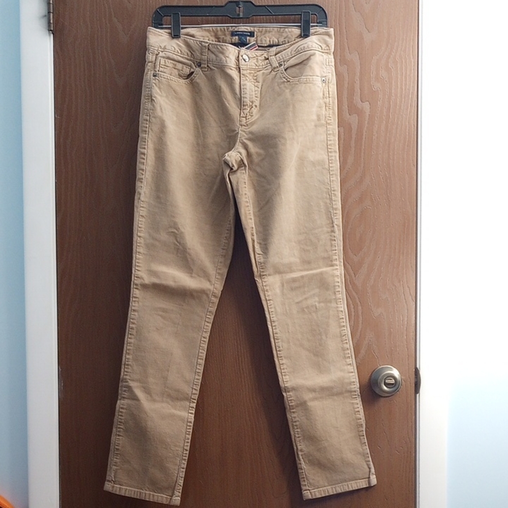 Tommy Hilfiger Tan Corduroy Pants Size 6 Skinny